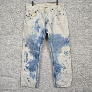 Levis 559 Jeans Mens 30x30 Relaxed Straight Tie Dye Bleach Washed